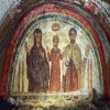Κατακόμβη San Gennaro. Τοιχογραφία στις κατακόμβες του Σαν Τζενάρο στη Νάπολη της Ιταλίας. 