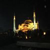 Νυχτερινή άποψη της  Αγίας Σοφίας.