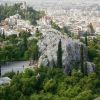 Ο λόφος του Αρείου Πάγου από την Ακρόπολη.